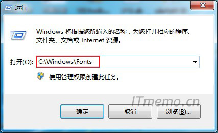1、直接按键盘上的：win键 + R 弹出运行，复制windows字体安装目录路径：C:\Windows\Fonts，再敲回车键，即可快速打开字体安装目录；
