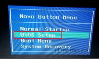 按方向键选择“BIOS Setup”后“回车（Enter）”即可进入BIOS菜单