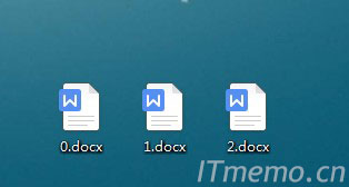 1、我们准备好要合并的word文档，比如：0.docx、1.docx、2.docx，三个文档，里面分别已经随便弄了点内容