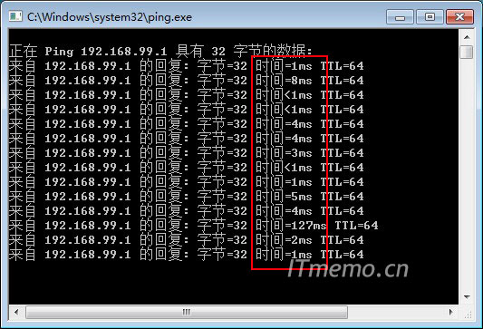 无线网卡连接WIFI，ping值会出现波动，一般ping路由器网关IP，在10ms以内算正常的