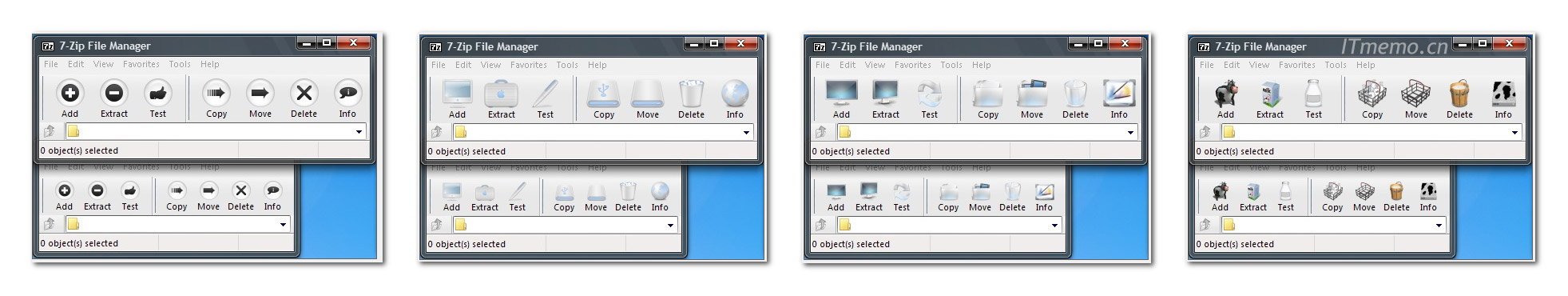 在7-Zip Theme Manager中，你将看到一个主题列表，其中包含各种可用的主题选项2